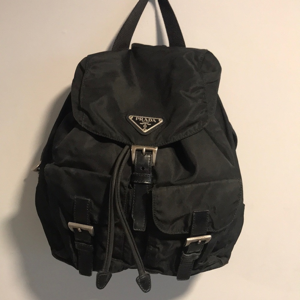 ⭐️ Authentic Prada Mini Nylon Drawstring Backpack - Picture 1 of 16